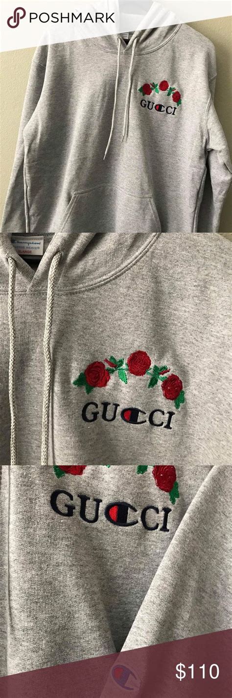 gucci fake coat|gucci x champion hoodie real.